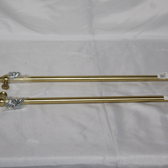 Pottery Barn Brass Finish Towel Bar.  Set of 2 - Picture 1 of 12